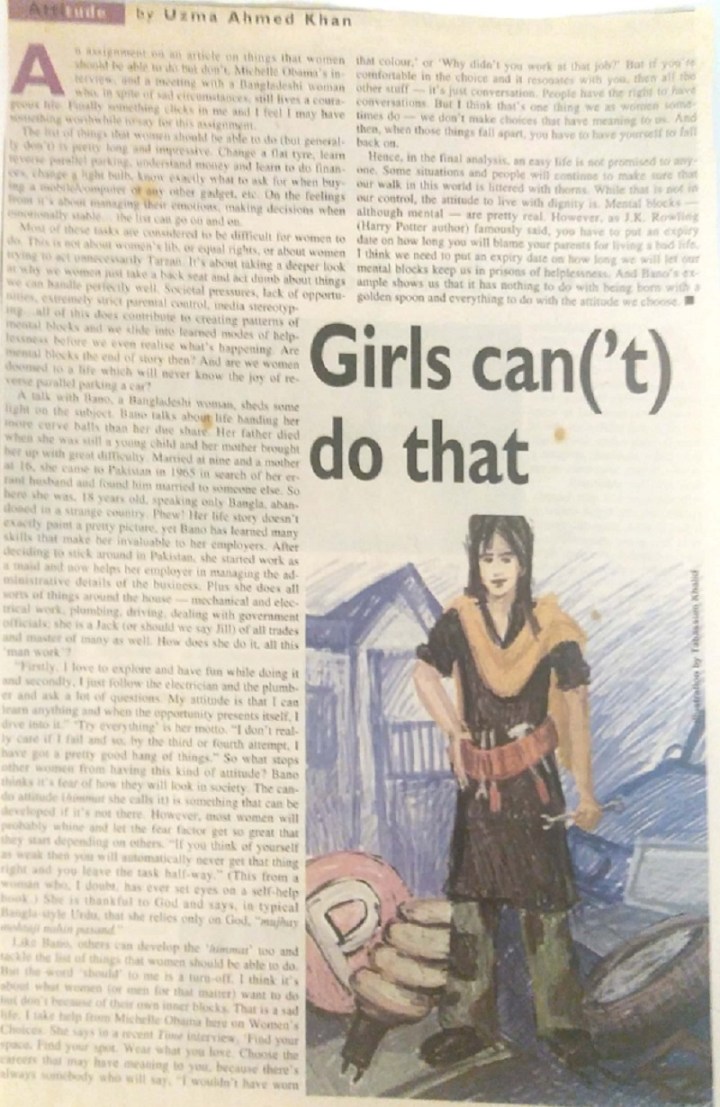 Girls cant ('t) do that